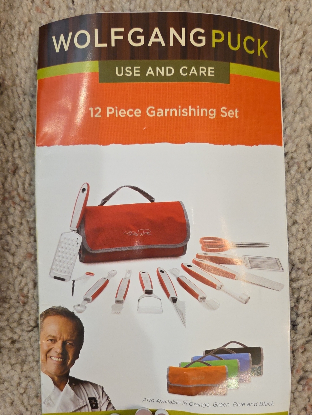 Wolfgang Puck 12-Piece Garnishing Set - Black
